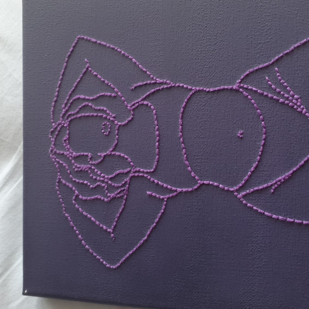 Hand embroidered painting - Picture 2 of 4